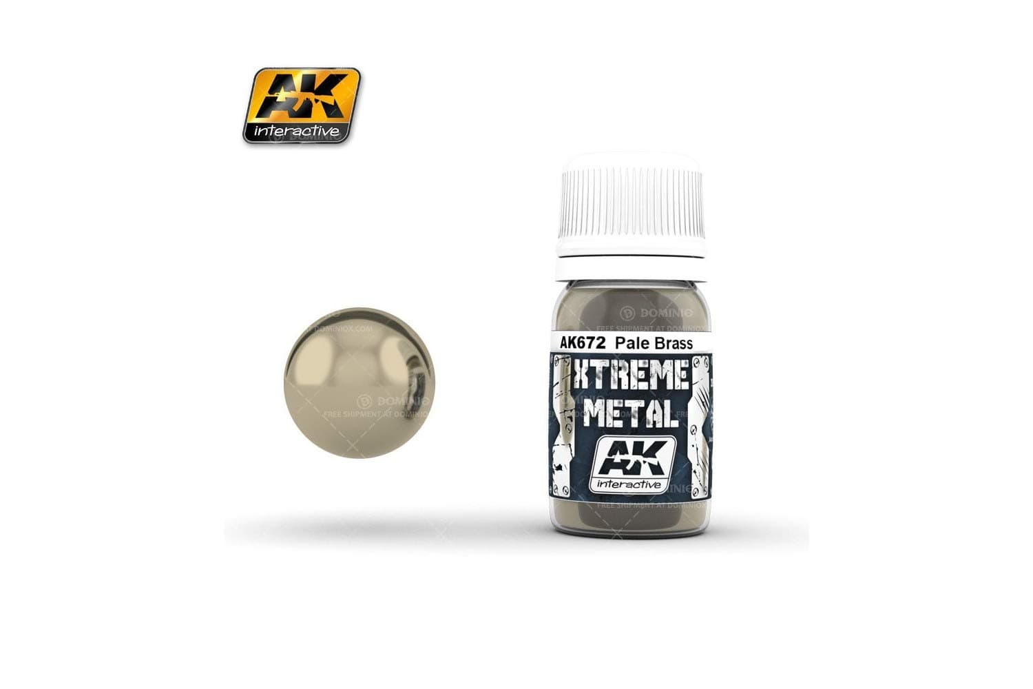 30ml Extreme Metal Paints - Pale Brass - AK00672