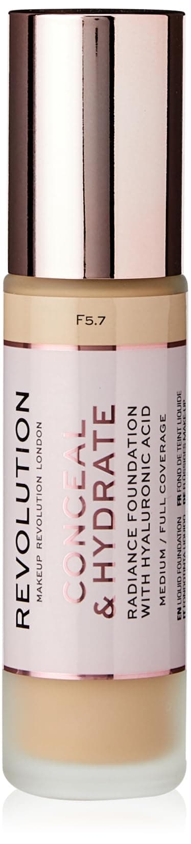 Makeup Revolution, Conceal & Hydrate, Foundation, F5.7, 23ml