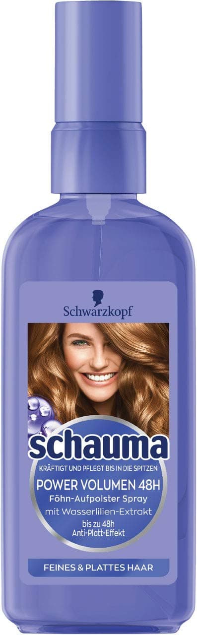 Schwarzkopf Schauma power volume, 48h hairdryer upholster spray, pack of 6 (6 x 100 ml)