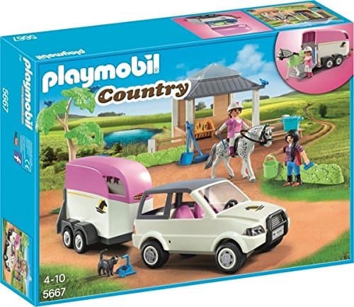 PLAYMOBIL 5667.0 Stable with Horse Trailer Toy