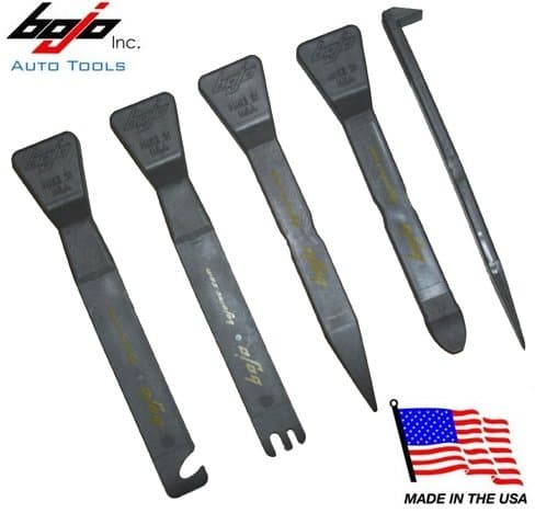 Bojo 5 Piece Grey Electrical Audio Installer Trim Pry Tool Kit In Plastic Box