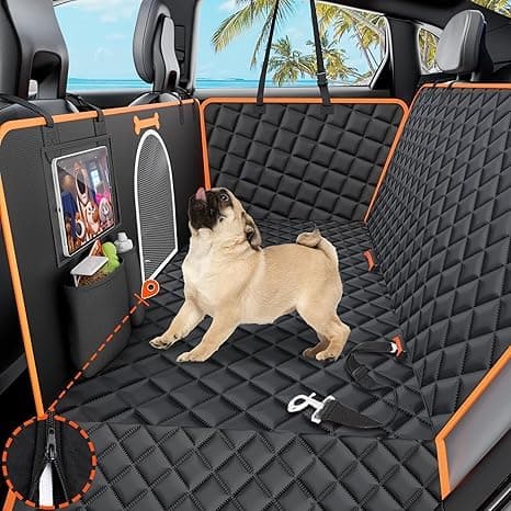 Bonve Pet Dog Car Seat Cover, Waterproof & Scratch Proof & Nonslip Back Seat Cover Protector Liner,