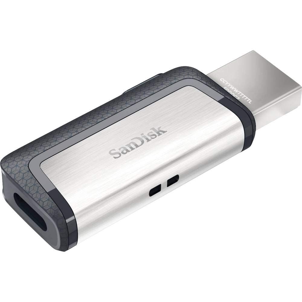 128GB Ultra Dual Drive USB Type-C - USB-C, USB 3.1 - SDDDC2-128G-G46, Gray