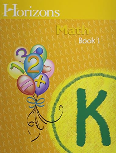 Horizons Math K SET of 2 Student Workbooks K-1 and K-2