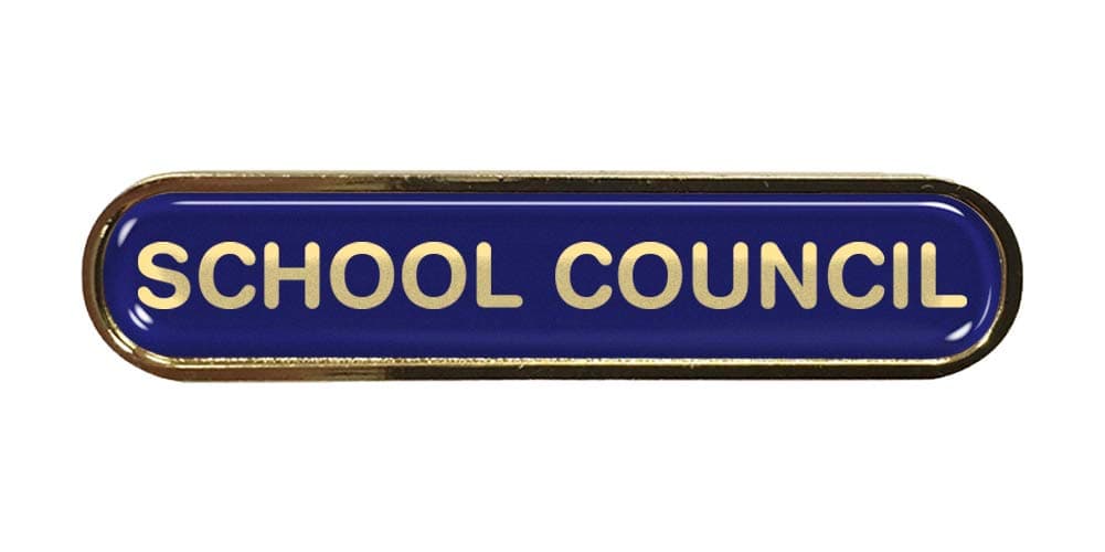 School Council Gel Domed School Bar Badge