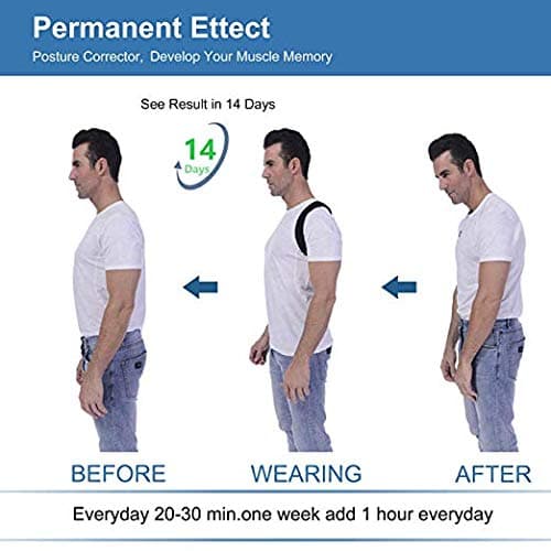 Posture Corrector for Men and Women-Neck Back Shoulder Pain Relief-Comfortable Upper Back Brace-1