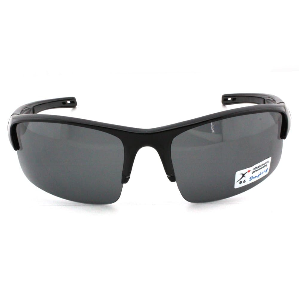 HTG THG Unbreakable Smoked Lens Polarized UV400 Glasses Sunglasses For Cycling Wrap Running Outdoor Sports Sunglasses Multi Sport Unisex With Black Case