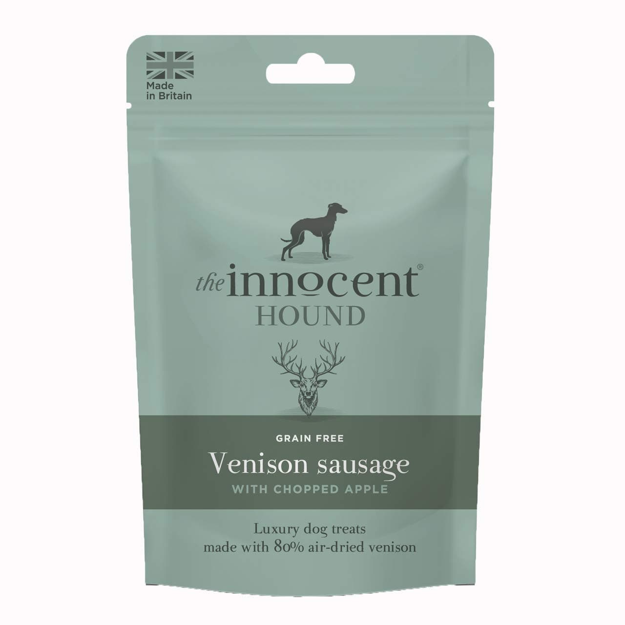 The Innocent Hound Venison Sausages with Chopped Apple, 7-Piece