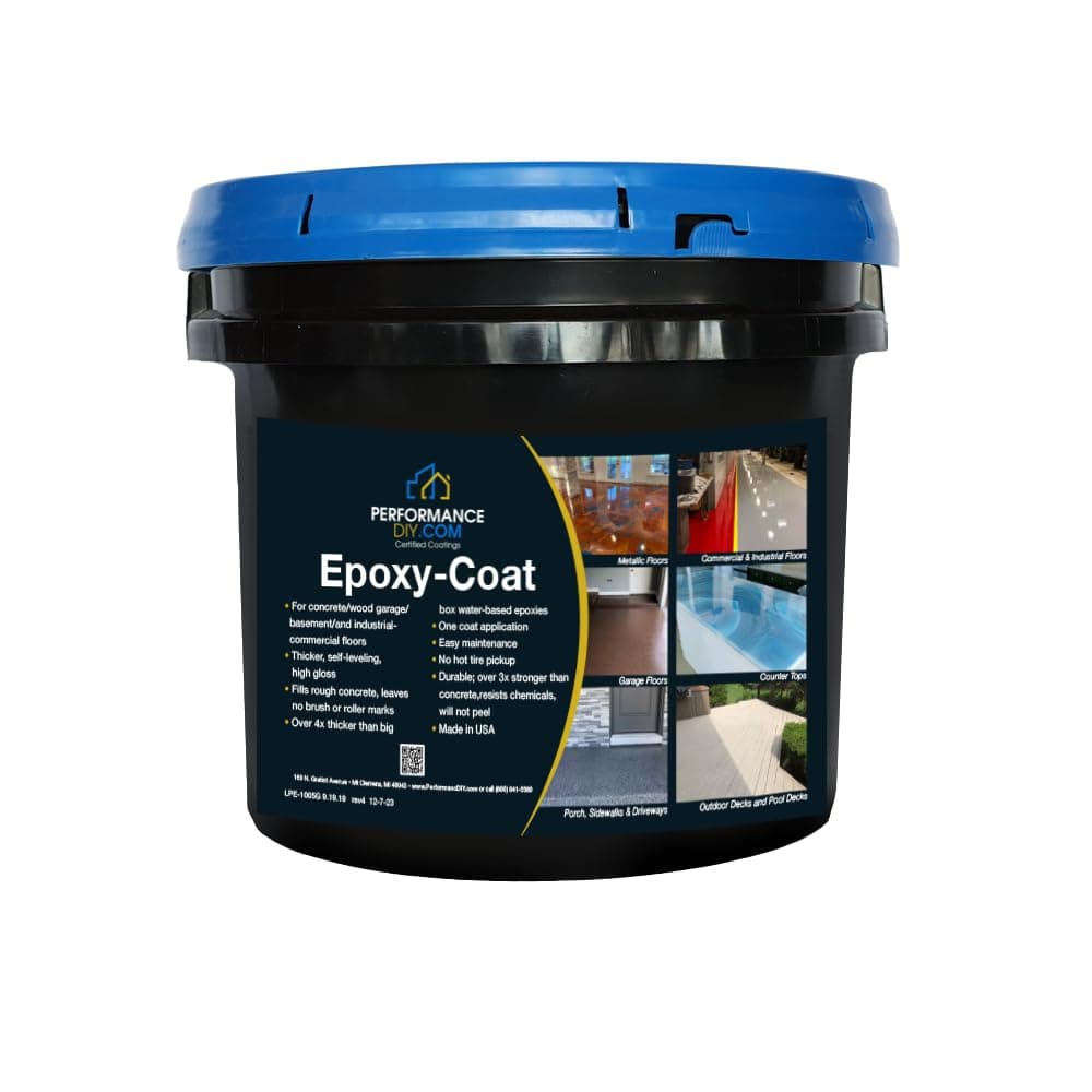 Epoxy Floor Kit – Good Half Kit – Dark Gray Base with Gray Blend Flake – Covers 250 sq. ft. at 9.7 mils Thickness – Ideal for Garage, Basement, Concrete Floors, and More