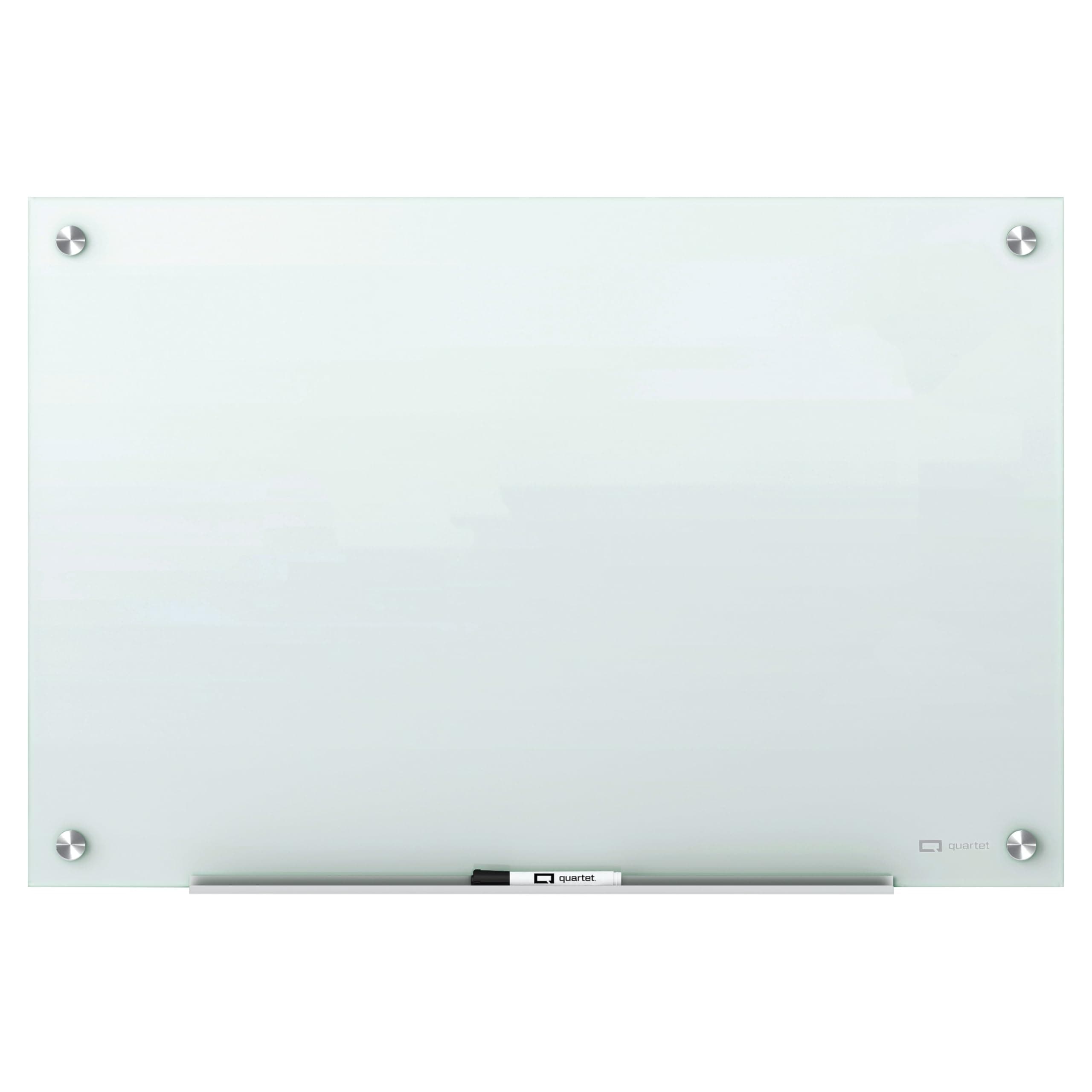 Quartet Infinity Frameless Glass Board, Magnetic Dry Erase Whiteboard with Dry-Erase Marker, Magnets and Removable Marker Tray for Schools, Office, Home, 3 X 2 Feet, 91 X 61 Cm (36 X 24 Inches)