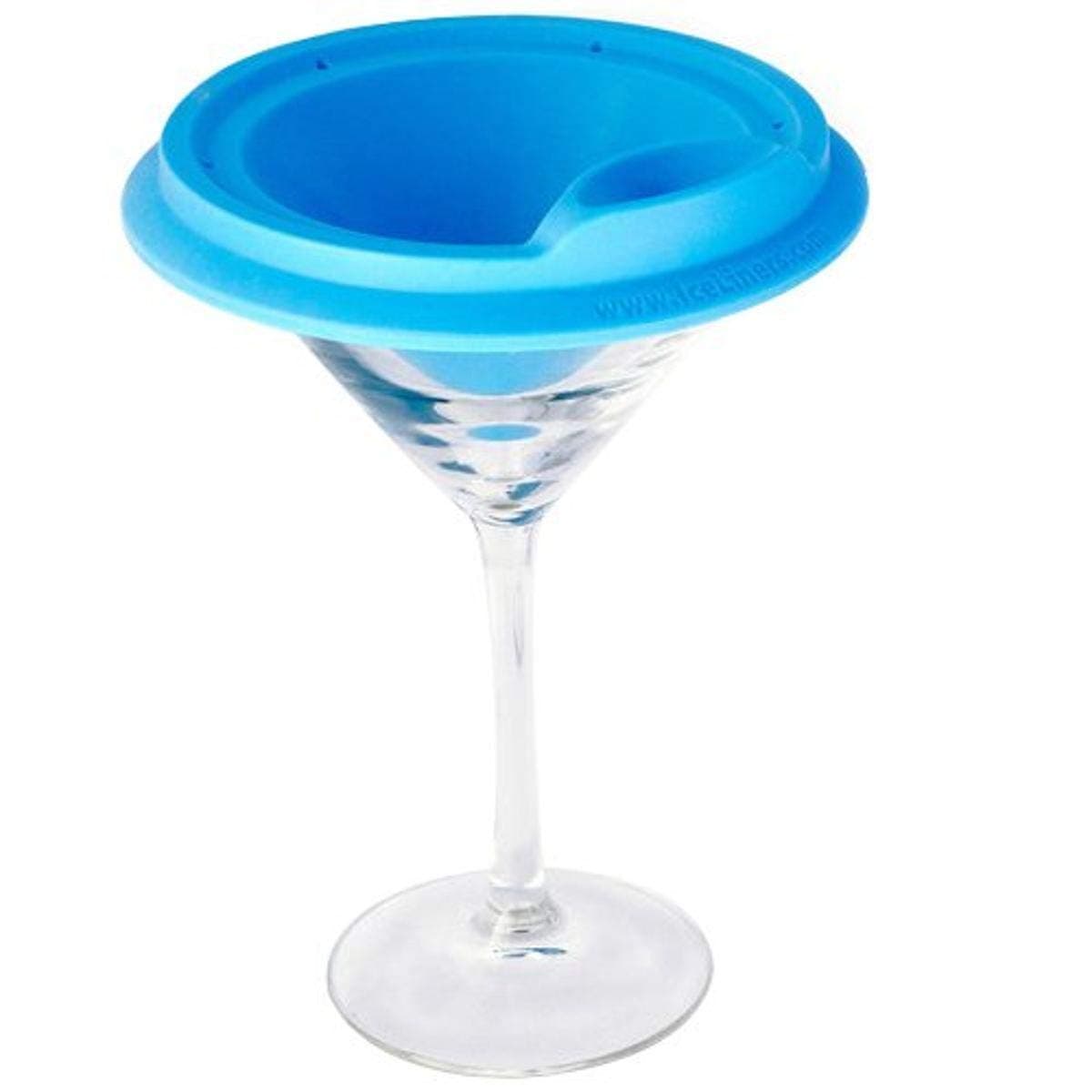 140037M IceLiners Martini Glass and Silicone Mold, 10 ounce, Blue