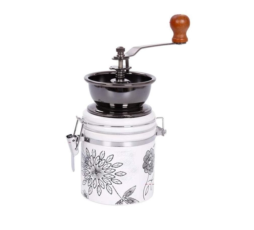 LY-JFSZ Manual Coffee Grinders, Vintage Hand Crank Ceramic Sealed Jar Manual Coffee Bean Grinder