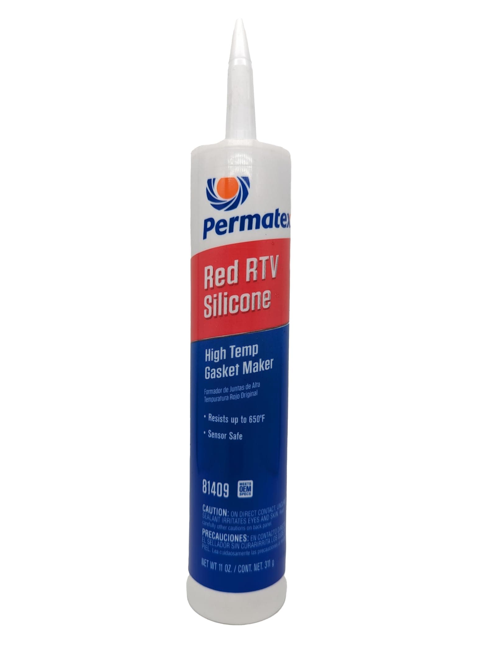 81409 High-Temp Red RTV Silicone Gasket, 11 oz.