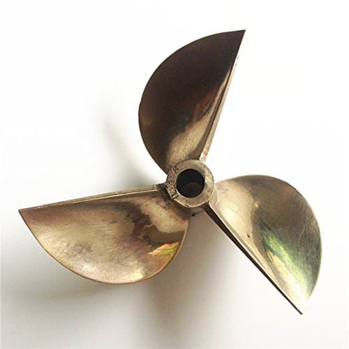 Propeller 26cc Brass Prop 1/4" Shaft 7016 3 Blade 70mm Diameter RC Boat RC#833