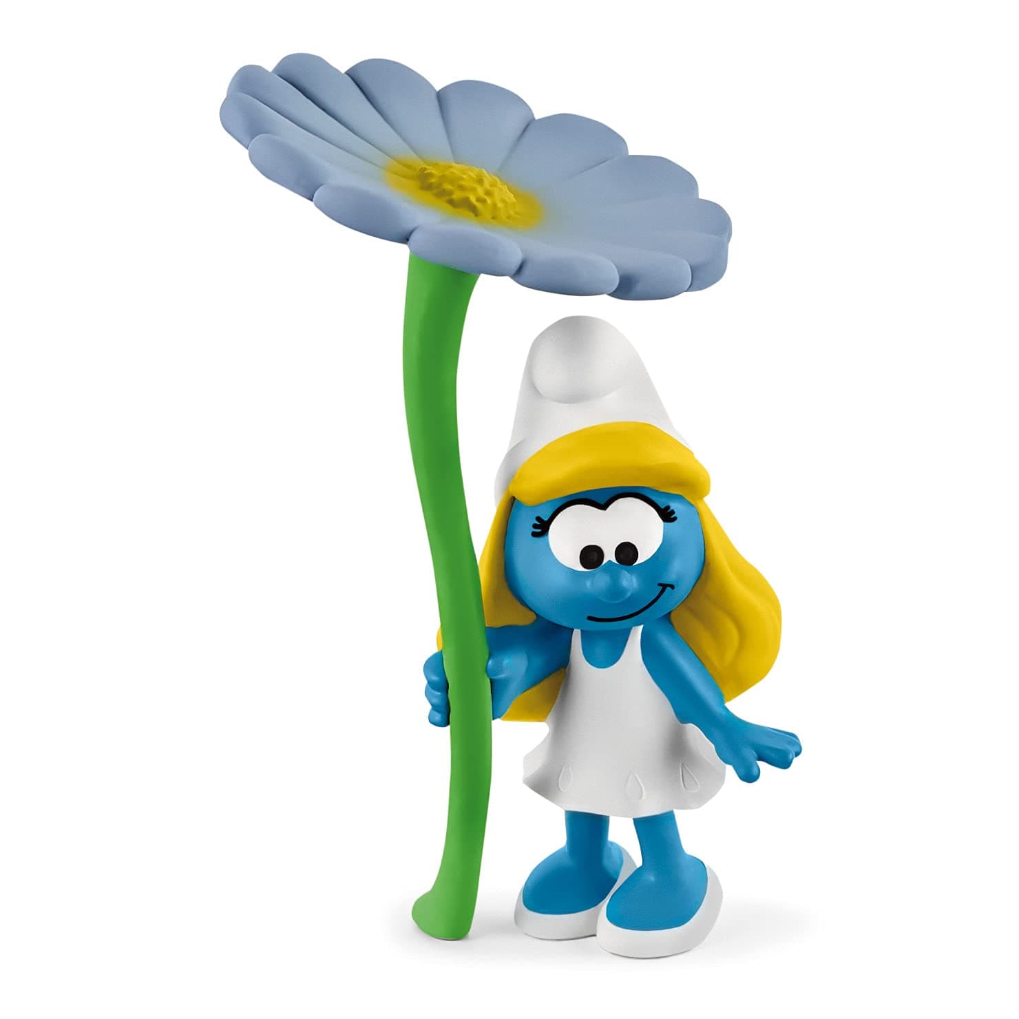 SCHLEICH 20828 Smurfette with Flower, from 3 Years, Smurfs - Figure, 4 x 4 x 8 cm
