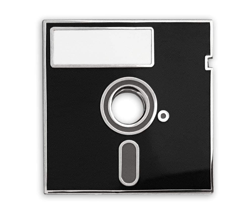 PinsanityRetro Floppy Disk Enamel Lapel Pin
