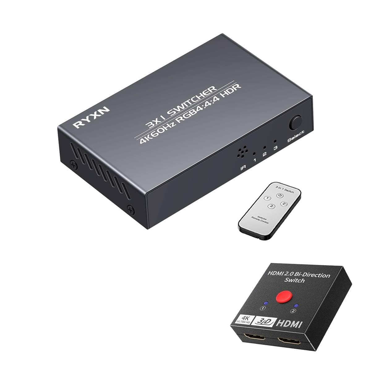 HDMI 2.0 Switch 2 in 1 Out + HDMI 2.0 Switch 3 in 1 Out