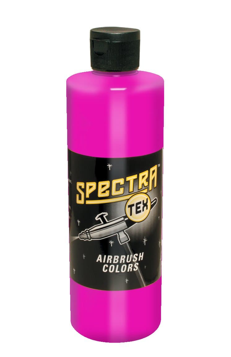 Badger Air-Brush Company Spectra-Tex Airbrush Ready Water Based Acrylic Paint, Neon Fluorescent Wild Berry, 16-Ounce
