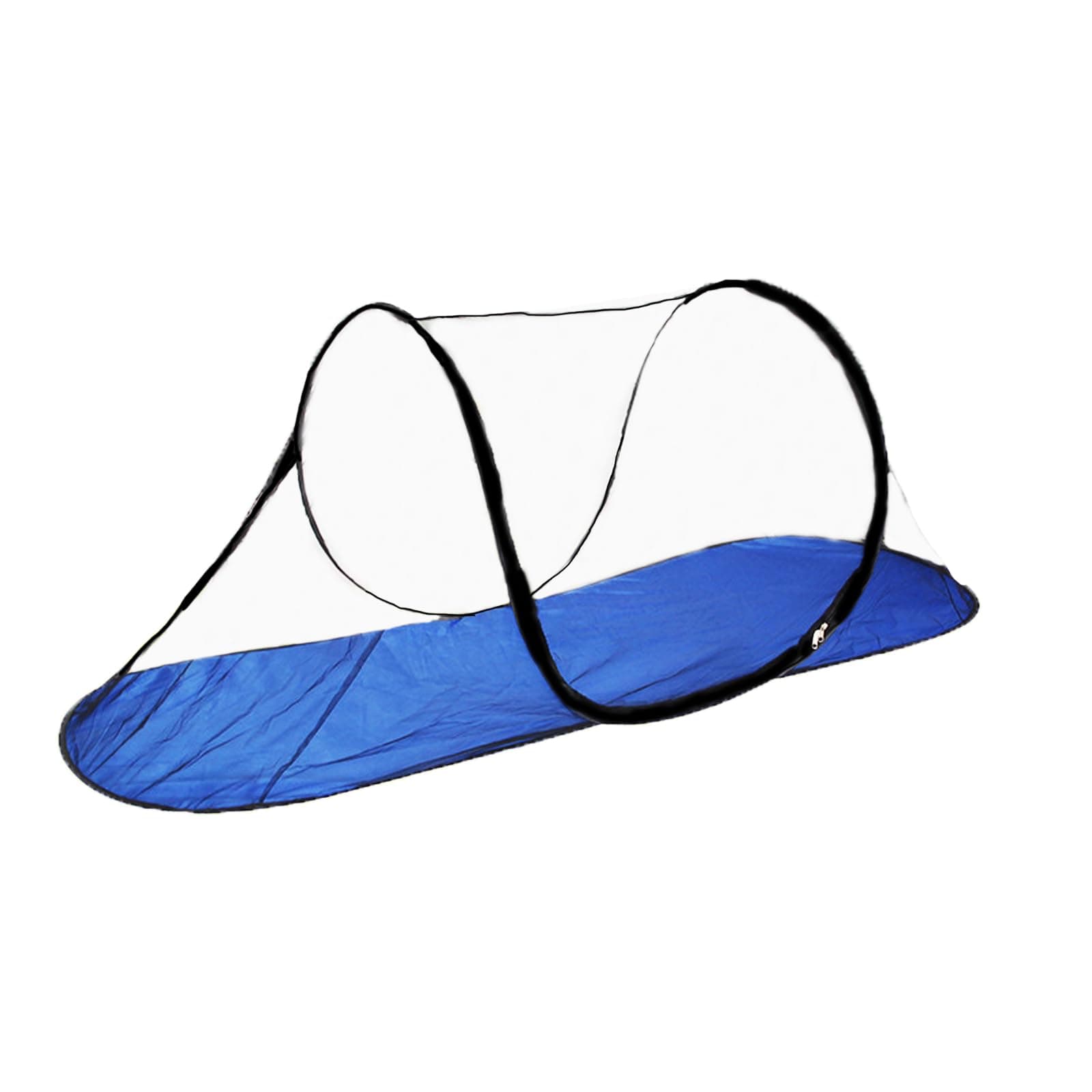 CMINGJLarge Pop Up Mosquito Tent, Portable Foldable Mosquito Net with Bottom for Bed, Camping, Travel, Patio, Suitable for Outdoor Indoor (78 * 28 * 27inch) (Blue Bottom)