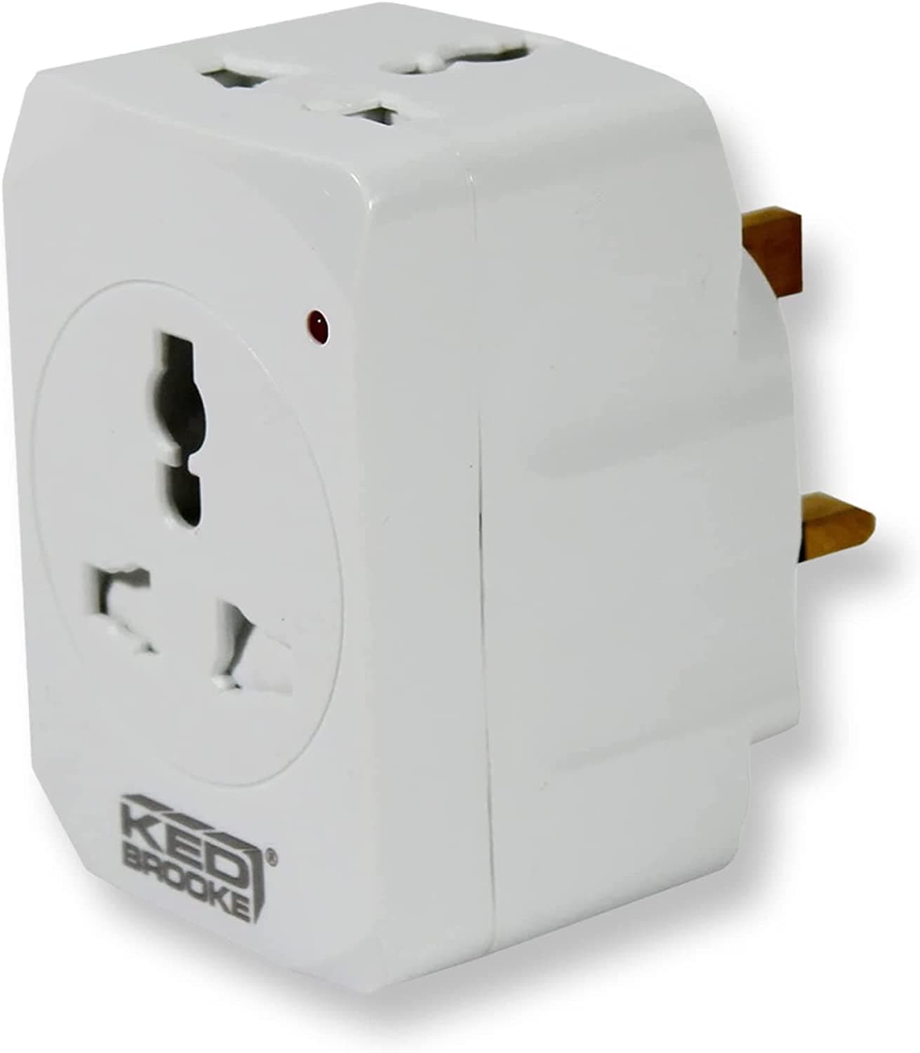 ESMA Certified 13A UK UAE Adapter Fused 3-Way Universal Socket Multi-Plug for Travel, Home, Work etc..