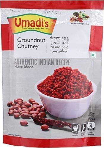 Bhavani Foods Umadi'S Hand Pounded Shenga Chutney (Pack Of 4) 200 Gms Each