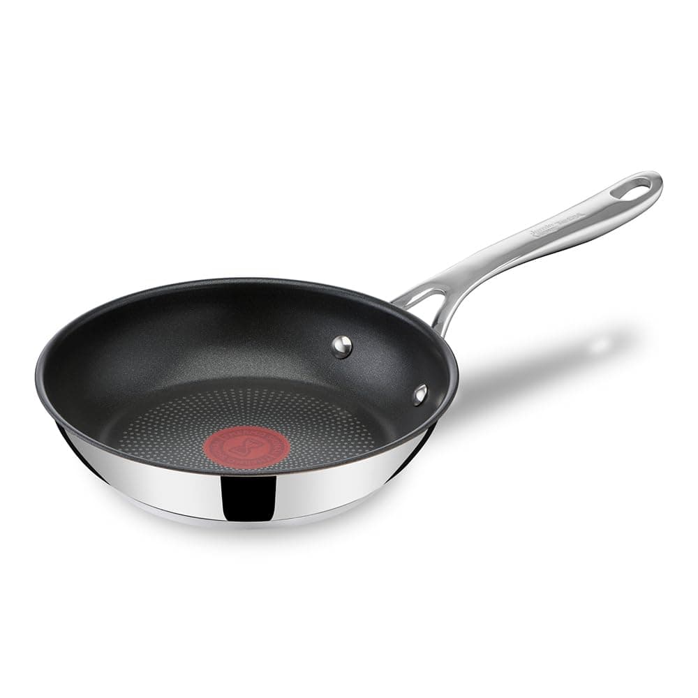 Jamie Oliver Cook's Direct Frying Pan 20cm, Non-Stick Titanium Coating, Thermo-Signal™ Heat Indicator, Induction Compatible, Oven Safe, 10-Year Guarantee, E3040244