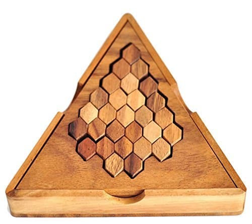 Beehive Game, Triangle Game, Beehive Toy, Beehive Puzzle, Beehive Tangram, Tangram Puzzle, in Collection Black Box saa Paper