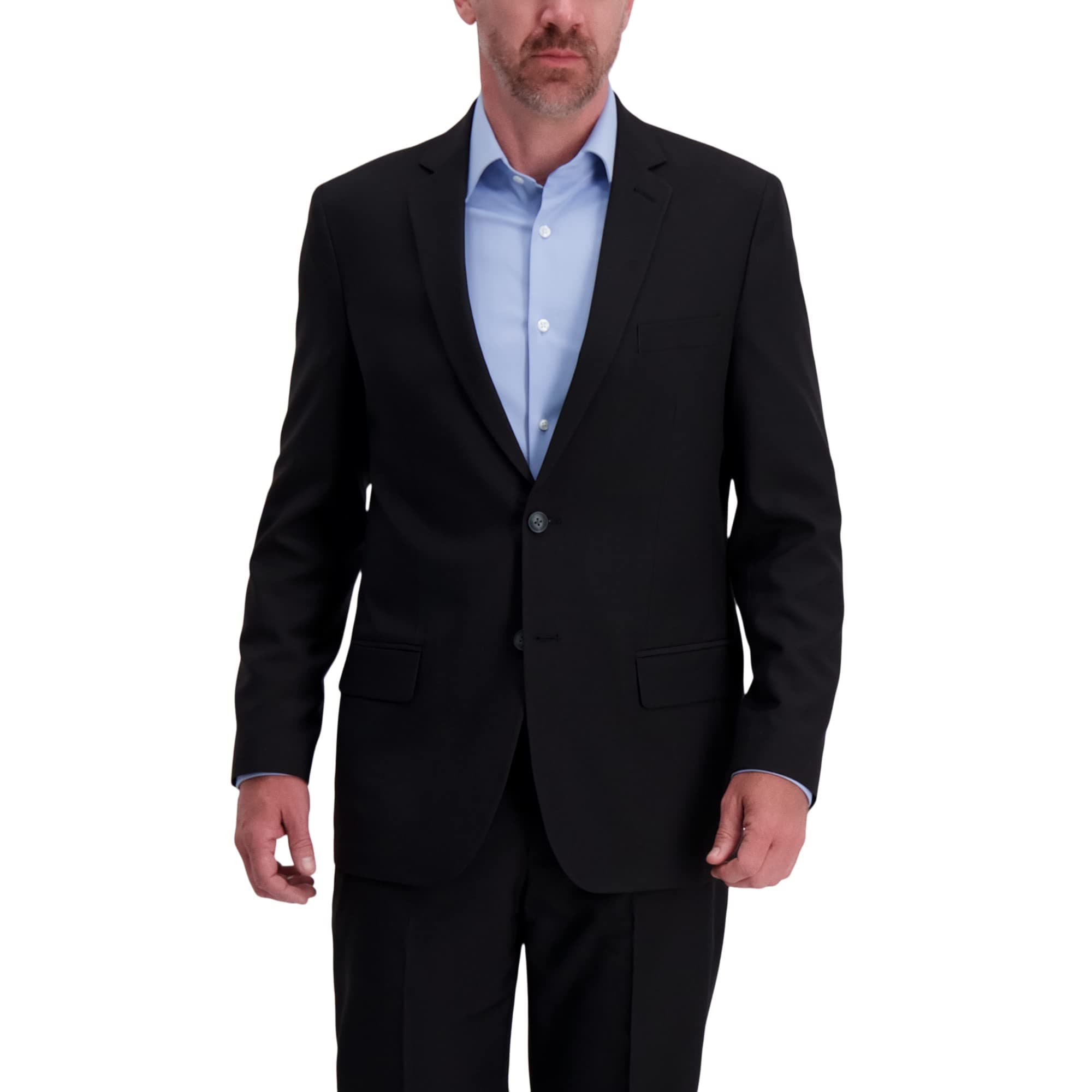 Haggar Mens Smart Wash with Repreve Classic Fit Flat Front Suit Separates Pant