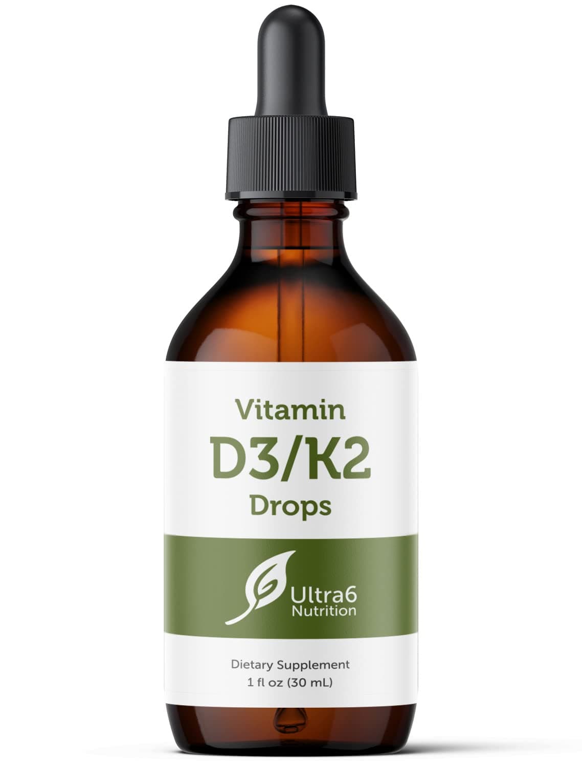 Vitamin D and K2 Drops - Liquid Vitamin D3 with K2 Supplements for Adults - Easy-to-Take, Flavor-Free, Highly Absorbable VIT D3 and K2 Supplements, Made in USA (30 ml)