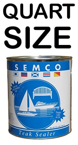 New Semco Teak Wood Clear Tone Finish Sealant Protector Sealer (Quart)