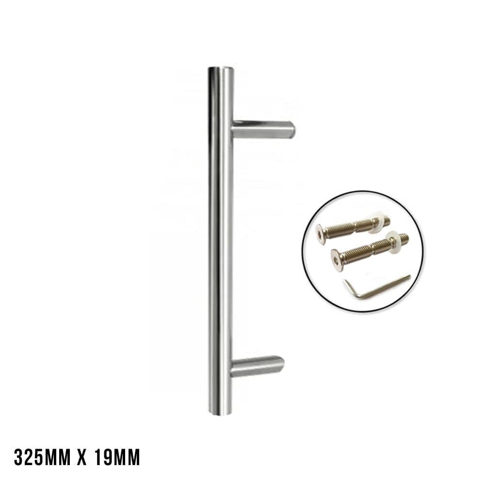 Excel GUARDSMAN Grade 304 Stainless Steel Door Pull Handle 19mm (Bolt Through) 325mm x 19mm