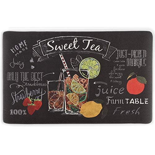 Kitchen Rugs (Sweet Drink, 18 x 30 Inch) Anti Fatigue Kitchen Floor Mat Chef Mat Waterproof Cushioned Rugs