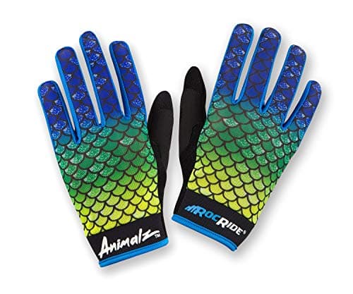 RocRideAnimalz Full Finger Mens Cycling Gloves with Screen Compatible Tips. Mountain Biking, Road and BMX. Expressive Animal Print Designs.