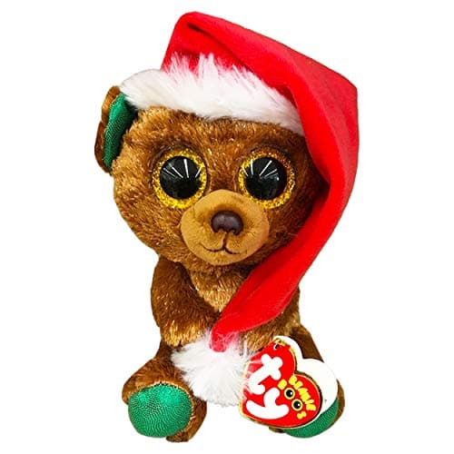 Ty Beanie Boos Nicholas - Brown Holiday Bear med