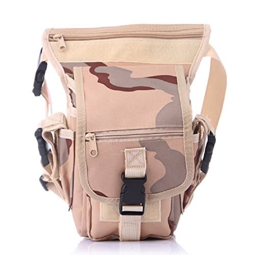 BootKitchenTan Military Tactical Drop Leg Bag Tool Fanny Thigh Pack Leg Rig Utility Pouch Military Leisure Tactical Package