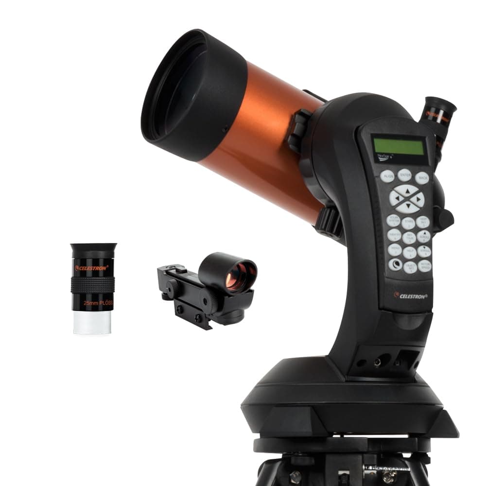 NexStar 4SE Computerized Telescope – 4-Inch Maksutov-Cassegrain Optical Tube – Fully Automated GoTo Mount with SkyAlign – Ideal for Beginners and Advanced Users – 40,000+ Object Database