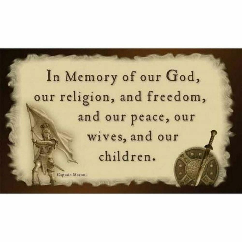 Trade Winds3X5 MORMON FLAG Title Liberty Captain Moroni 100D 3x5 Woven Poly Nylon Flag