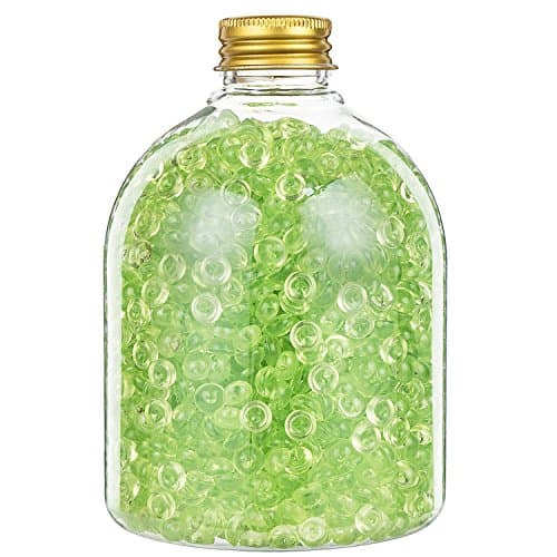 Fishbowl Beads for Crunchy Slime, Clear Vase Filler Beads, Crunchy Slime Beads, Slime Charms 14 OZ, Color Beads for Homemade Slime, DIY Slime Making, Green Beads
