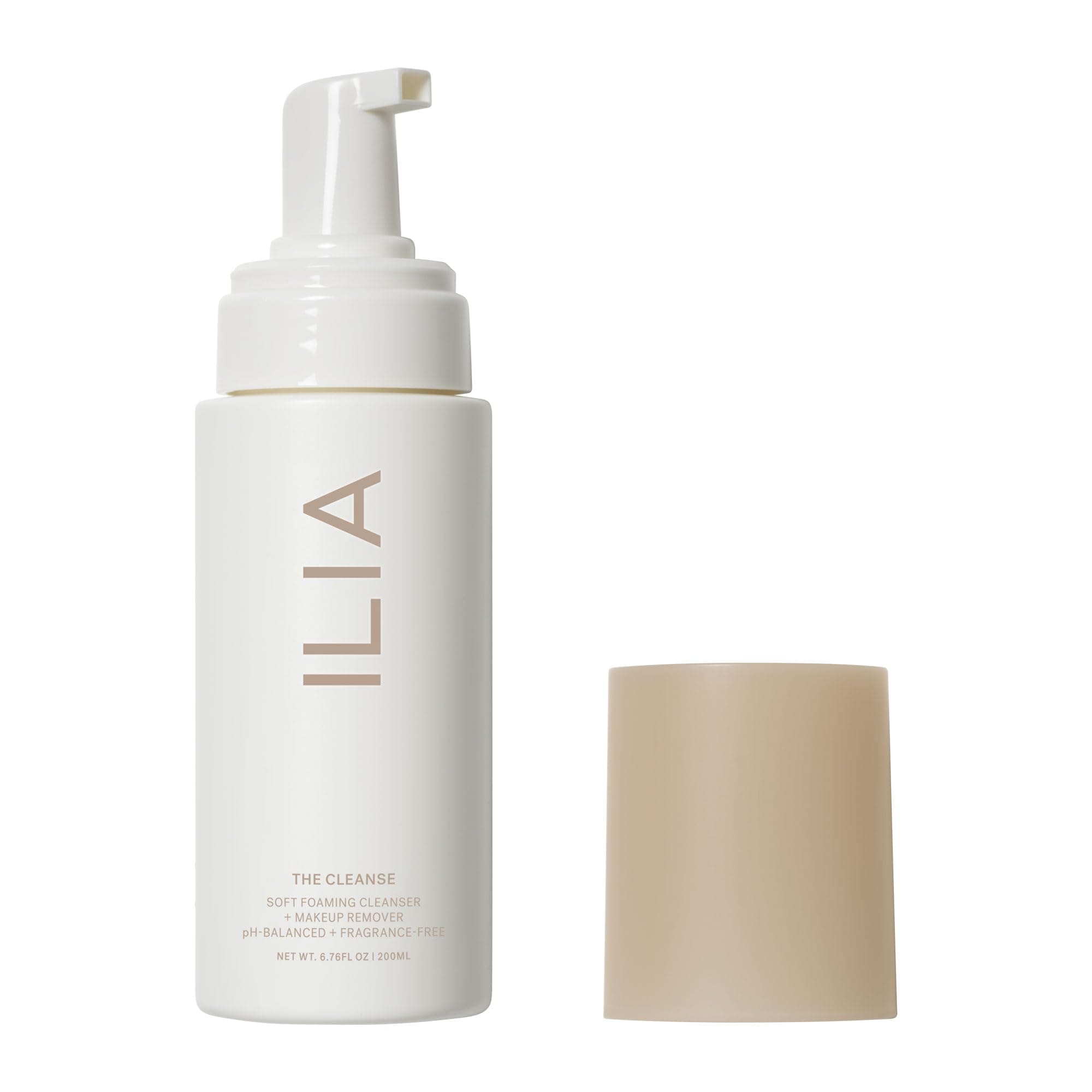 ILIA - The Cleanse Soft Foaming Cleanser + Makeup Remover | Replenish, Hydrate, Cleanse, Soften, Refresh Skin | Non-Toxic, Vegan, Cruelty-Free, Clean (6.76 fl oz | 200 ml)
