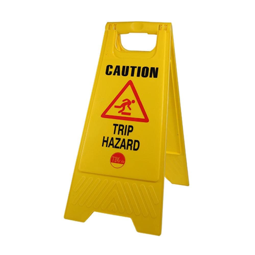 TIMCO 747987 Caution Trip Hazard A-Frame Safety Sign-610 X 300 X 30, Yellow