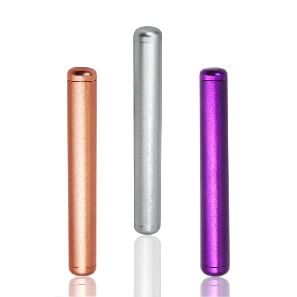 Aluminum Metal Air-Tight EDC Container, Fit in Pocket Purse Lightweight Portable for Travel-3 Pack