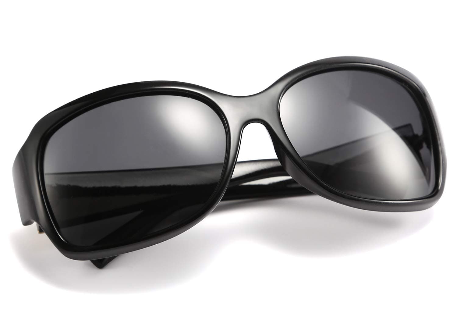 Polarized Oversized Sunglasses for Women Men, Classic Rectangle Wrap Around Large Frame UV400 Protection B2504