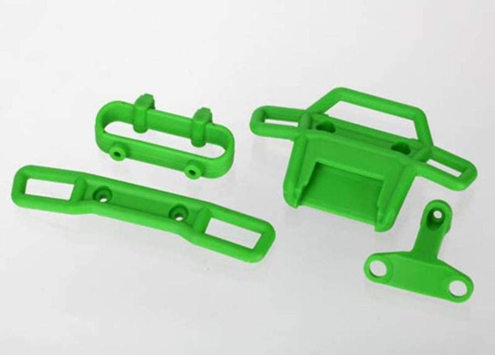 Traxxas 7236A Green Bumpers and Supports, 1/16 Scale Vehicles