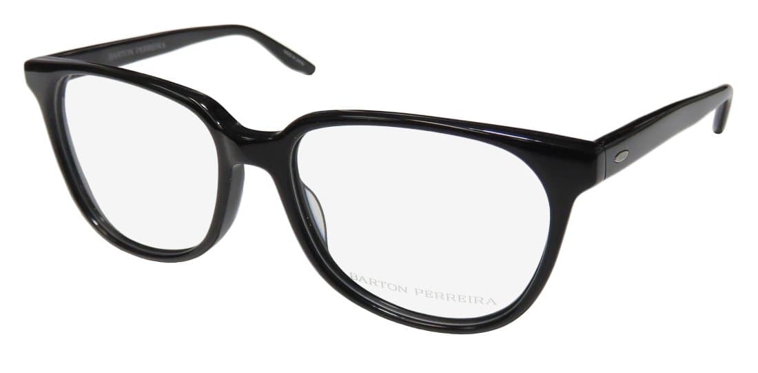 Barton Perreira Novak Mens/Womens Designer Full-rim Design Upscale Eyeglasses/Spectacles (54-17-140, Black)