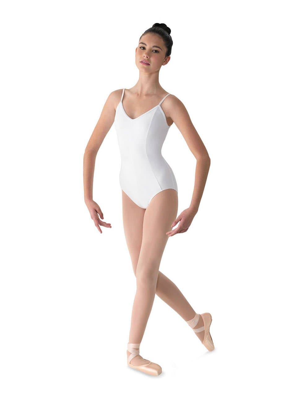 MirellaMirella Women's Microlux Princess Seam V-Front Camisole Dance Leotard