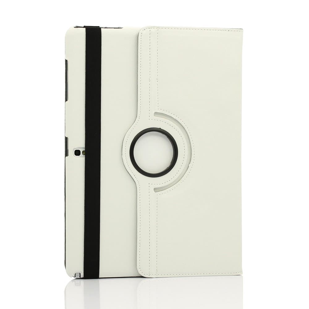 Gearonic TM PU Leather Rotate Case Stand Flip Cover Skin For Samsung Galaxy Note Pro 12.2-Inch Tablet - White (AV5819-White-NoteP)