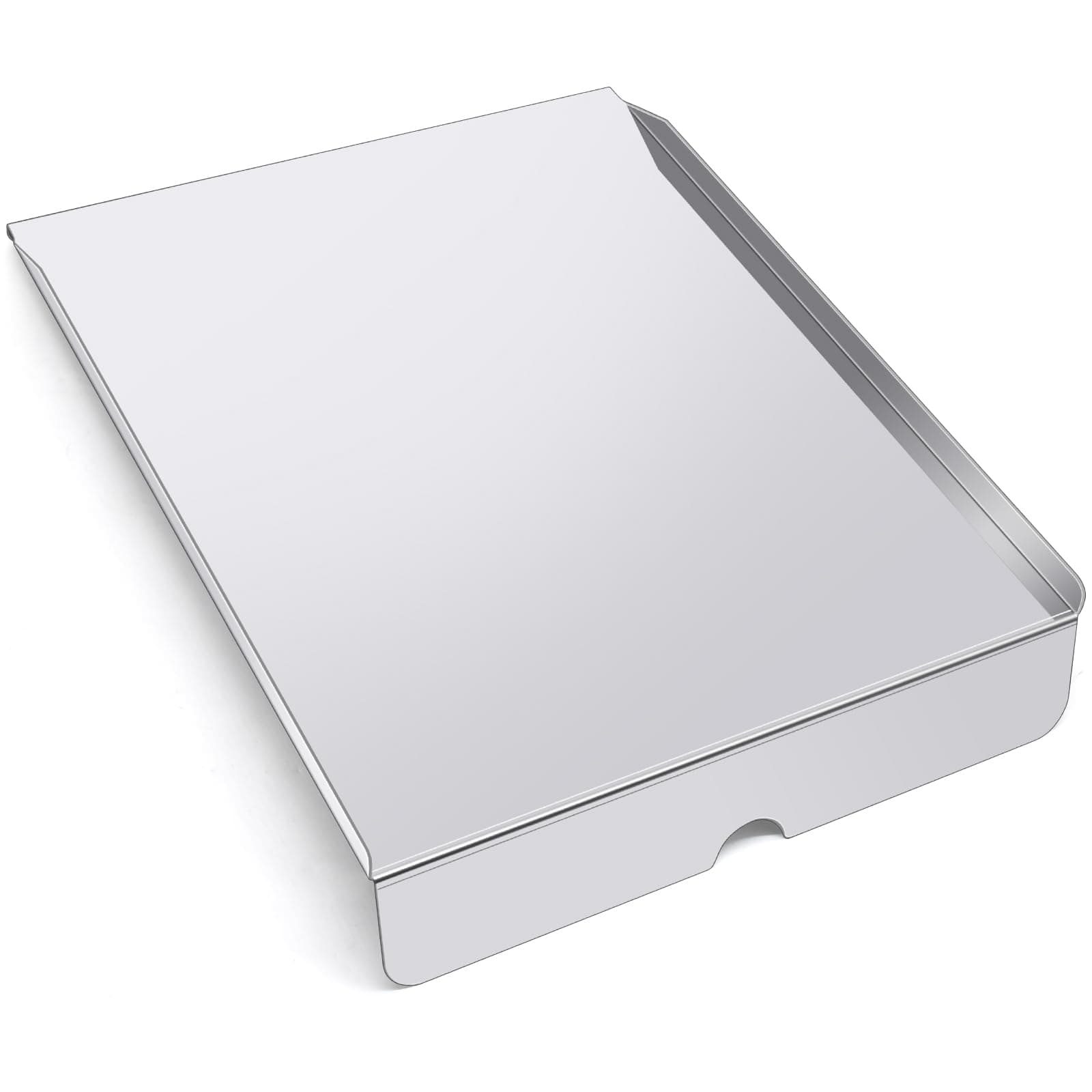 Hiorucet BAC-012 Drip Tray Replacement Parts for Traeger Pellet Smoker Grill, Traeger Pro Series 22, Lil' Tex Elite, Lil' Tex Pro and Newer Lil' Tex. Stainless BAC012 Traeger Drip Pans Heat Baffle.