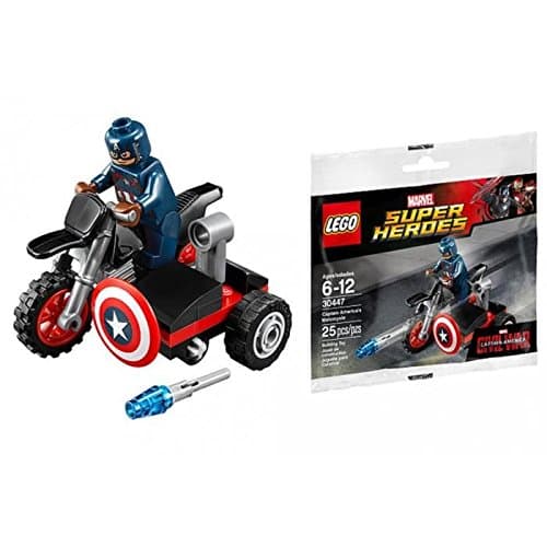 Lego Super Heroes Captain America's Motorcycle Set 30447 - New & Very Cool