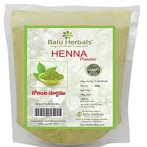 2 X Balu Herbals Henna Powder 500g