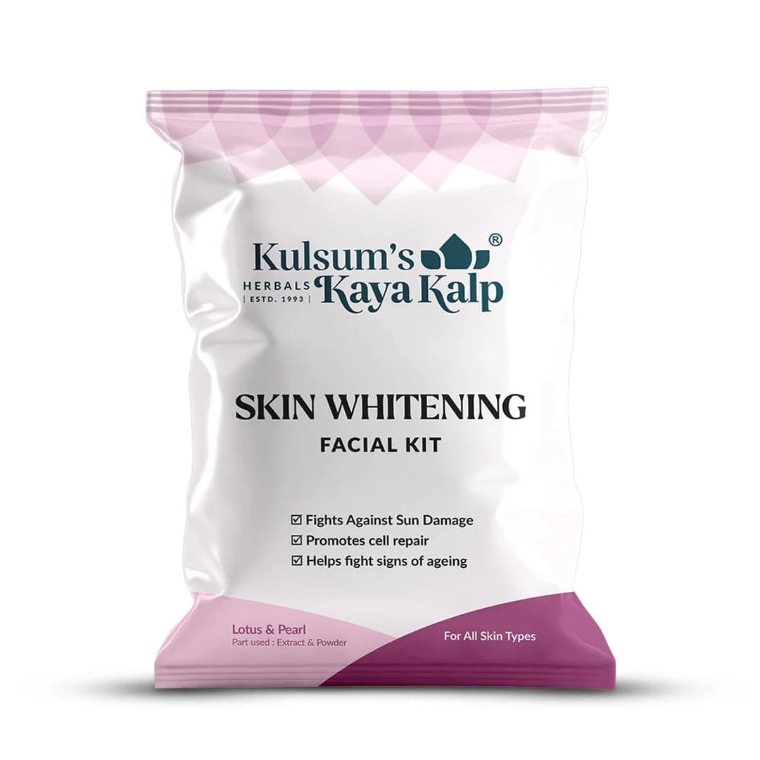 Kulsum's Kaya Kalp Skin Whitening Facial Kit 7 in 1 For Brightening & Glow , 30g + 10ml